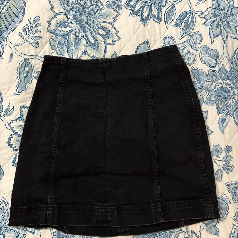 Wild Fable Black Denim Mini Skirt